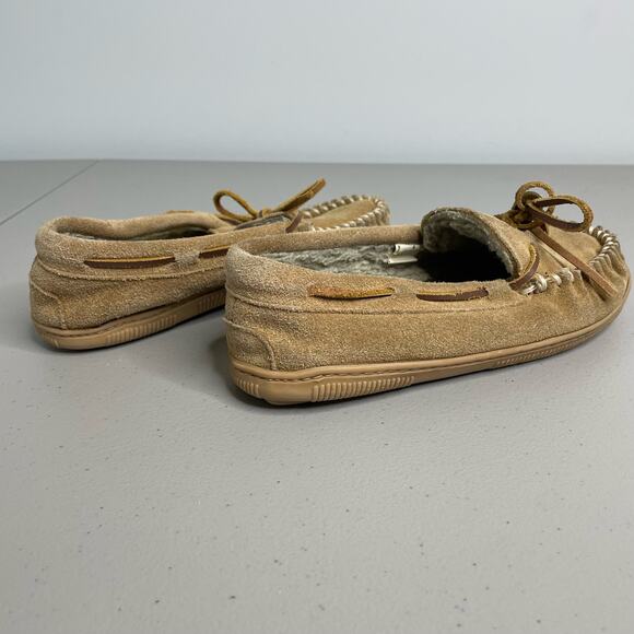 Youth 5 Minnie‎ Tonka Minnetonka Slipper Rubber Sole House Shoe Slide On Unisex - Picture 4 of 7